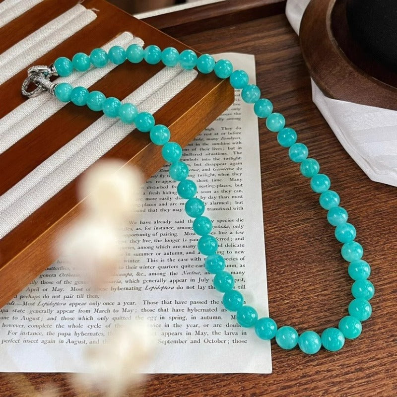 Natural Amazonite Chakra Healing Jewelry Set