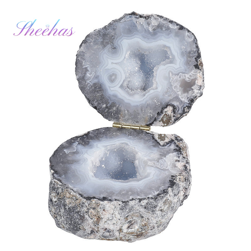 Natural Agate Geode Wealth Bowl - Attract Prosperity