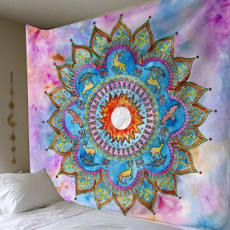 Zenith Harmony Meditation Tapestry | Serene Light & Sacred