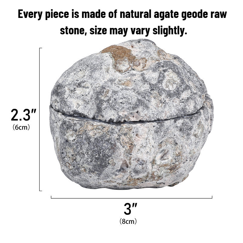 Natural Agate Geode Wealth Bowl - Attract Prosperity