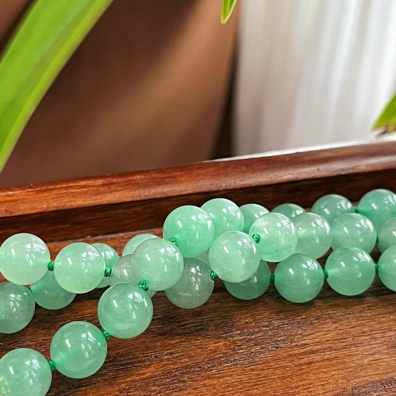Natural Aventurine Crystal Healing Retro Necklace