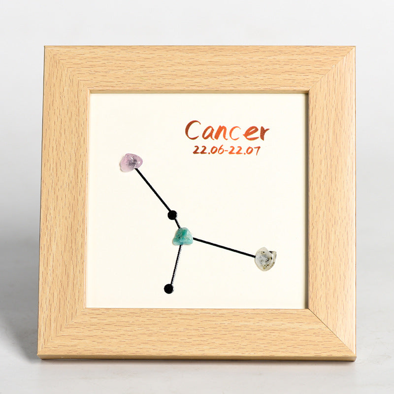 Sheehas Zodiac Crystal Raw Stone Photo Frame - Zodiac Resonance