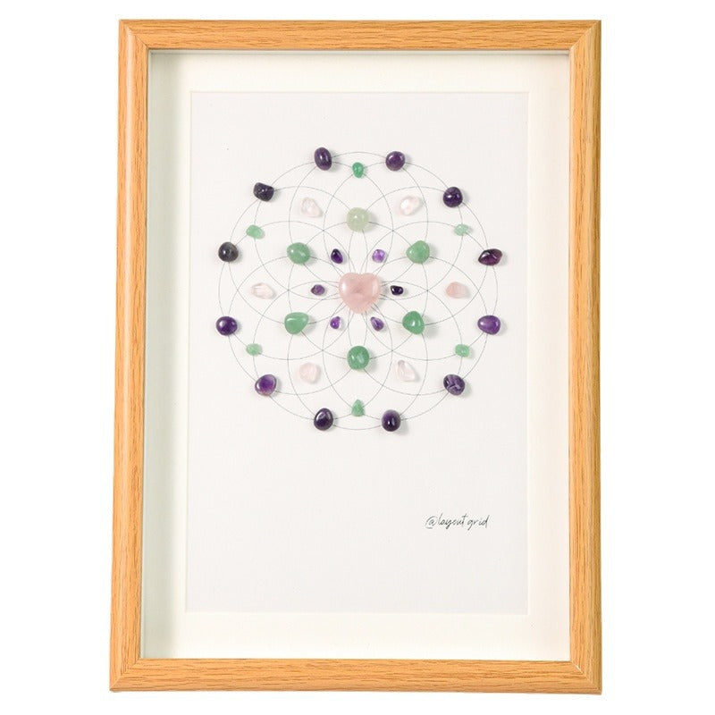 Sheehas Feng Shui Crystal Array Energy-Healing Photo Frame
