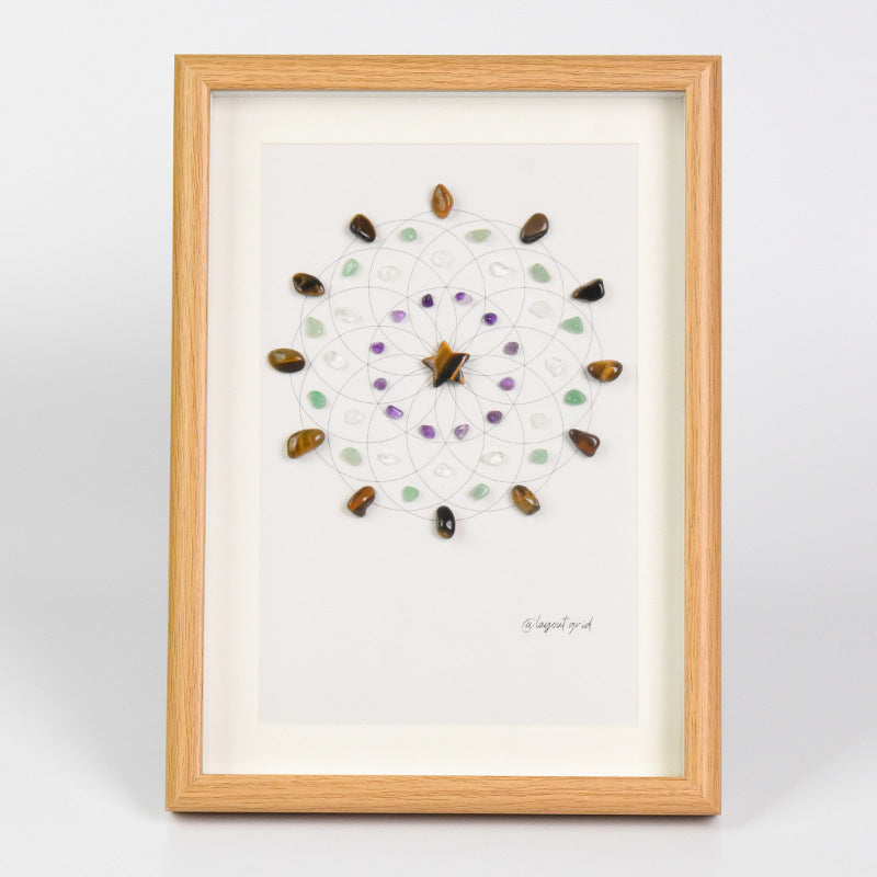 Sheehas Feng Shui Crystal Array Energy-Healing Photo Frame