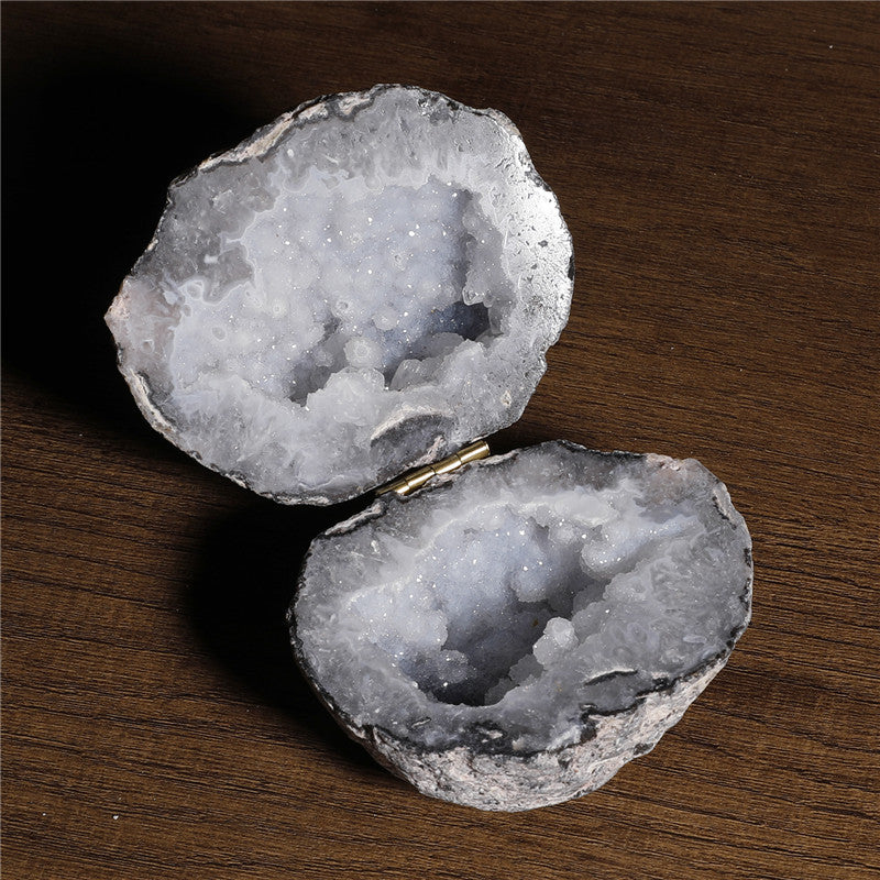 Natural Agate Geode Wealth Bowl - Attract Prosperity