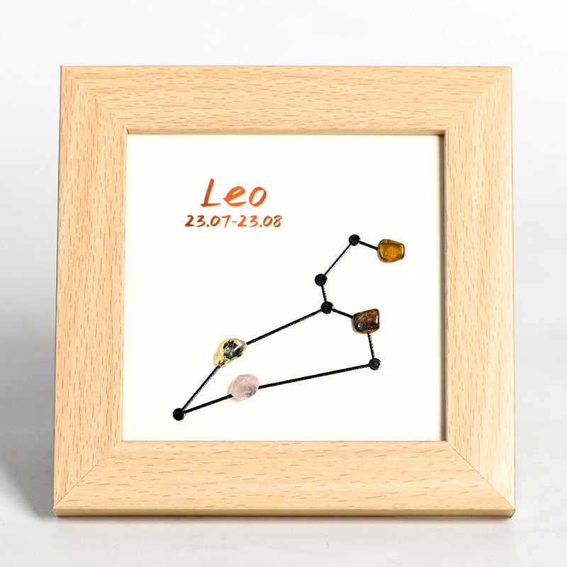 Sheehas Zodiac Crystal Raw Stone Photo Frame - Zodiac Resonance