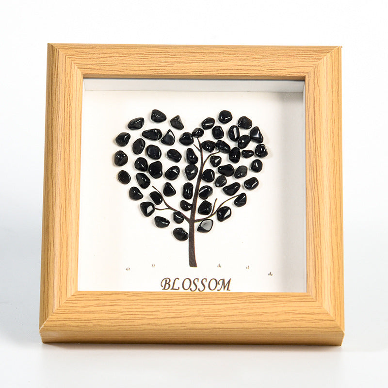 Sheehas Heart Blossom Chakra Crystal Photo Frame - Love Charm