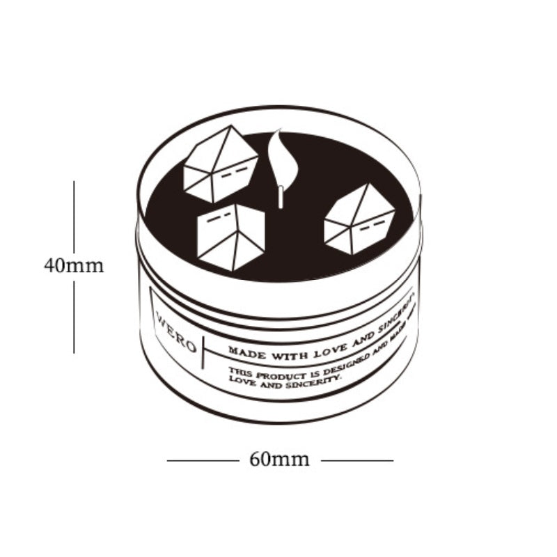 Sheehas Feng Shui Metal Canned Crystal Stone Aromatherapy Candle -- Positive Emotion Boost