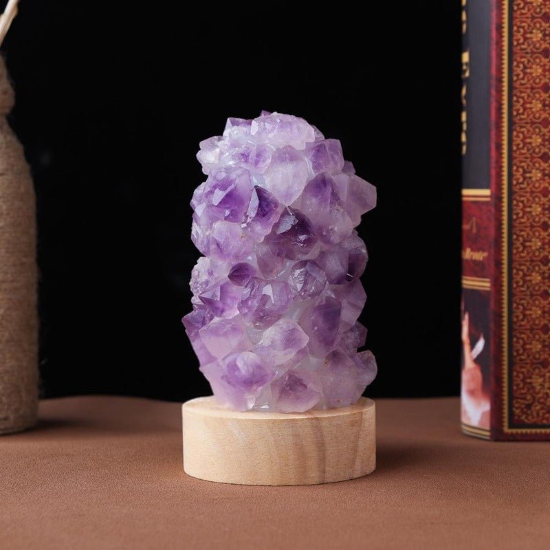 Sheehas Amethyst Magic - Color Energy Crystal Night Light - Feng Shui Energy Guardian, Dreamy Healing Light - 我的商店 -