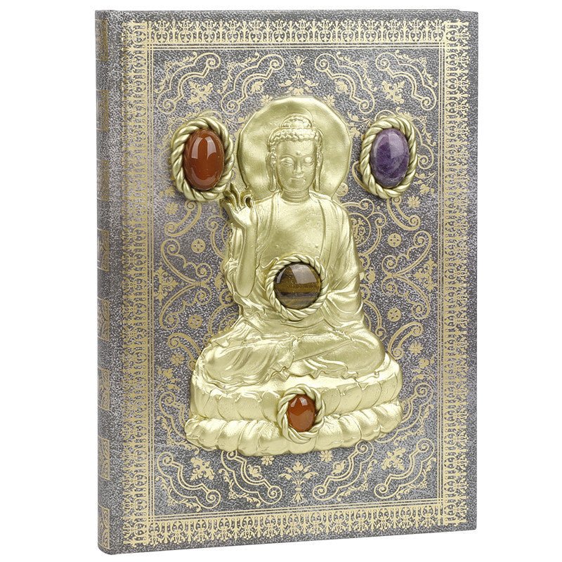 Sheehas Buddha - Blessed Feng - Shui Crystal Magic Notebook 10"*7.5"*0.8" - 我的商店 - Artwork in Decor