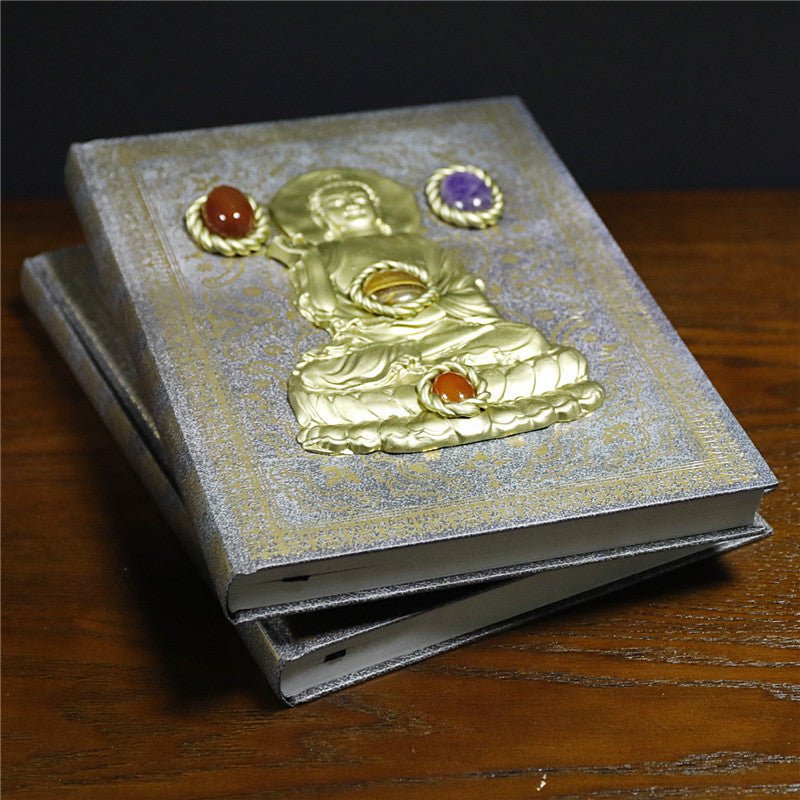Sheehas Buddha - Blessed Feng - Shui Crystal Magic Notebook 10"*7.5"*0.8" - 我的商店 - Artwork in Decor