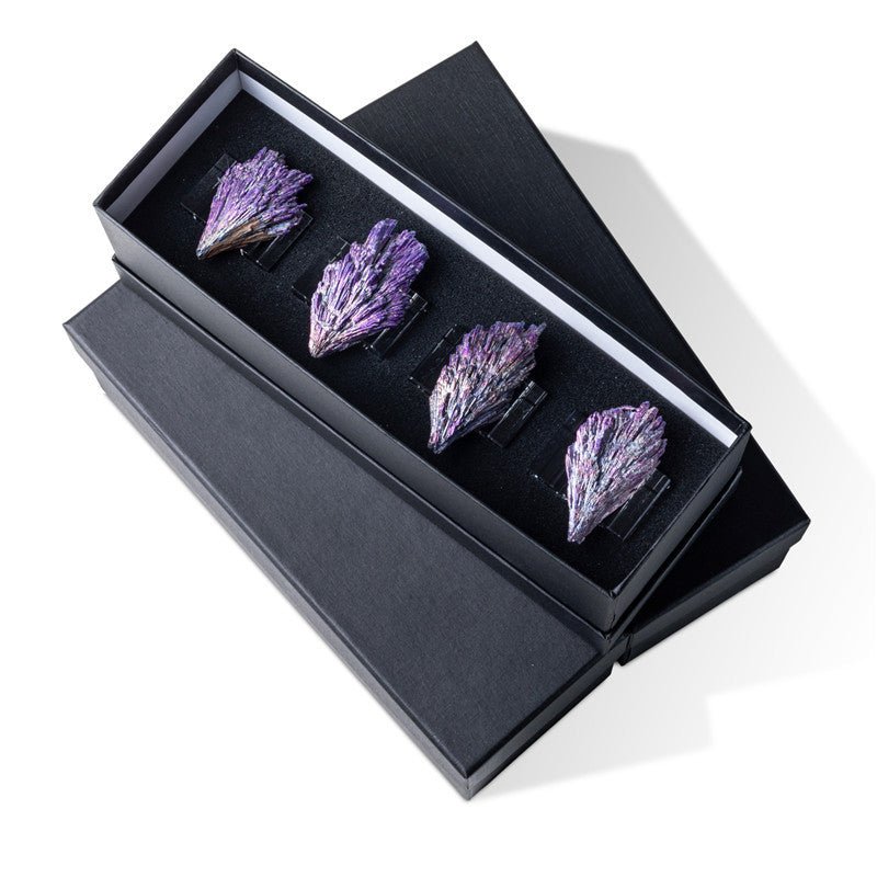 Sheehas Electroplated Purple Tourmaline Napkin Rings (4pcs) - 我的商店 - tablecloth clip