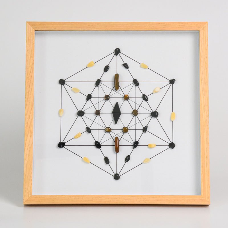 Sheehas Energy Healing Crystal Array Photo Frame - Array Protection (12.6"* 12.6") - 我的商店 -