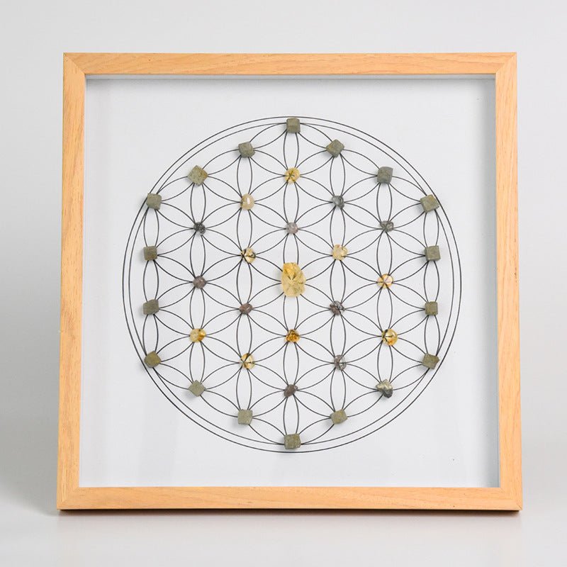 Sheehas Energy Healing Crystal Array Photo Frame - Array Protection (12.6"* 12.6") - 我的商店 -