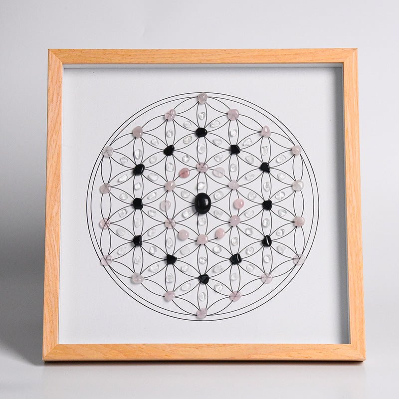 Sheehas Energy Healing Crystal Array Photo Frame - Array Protection (12.6"* 12.6") - 我的商店 -