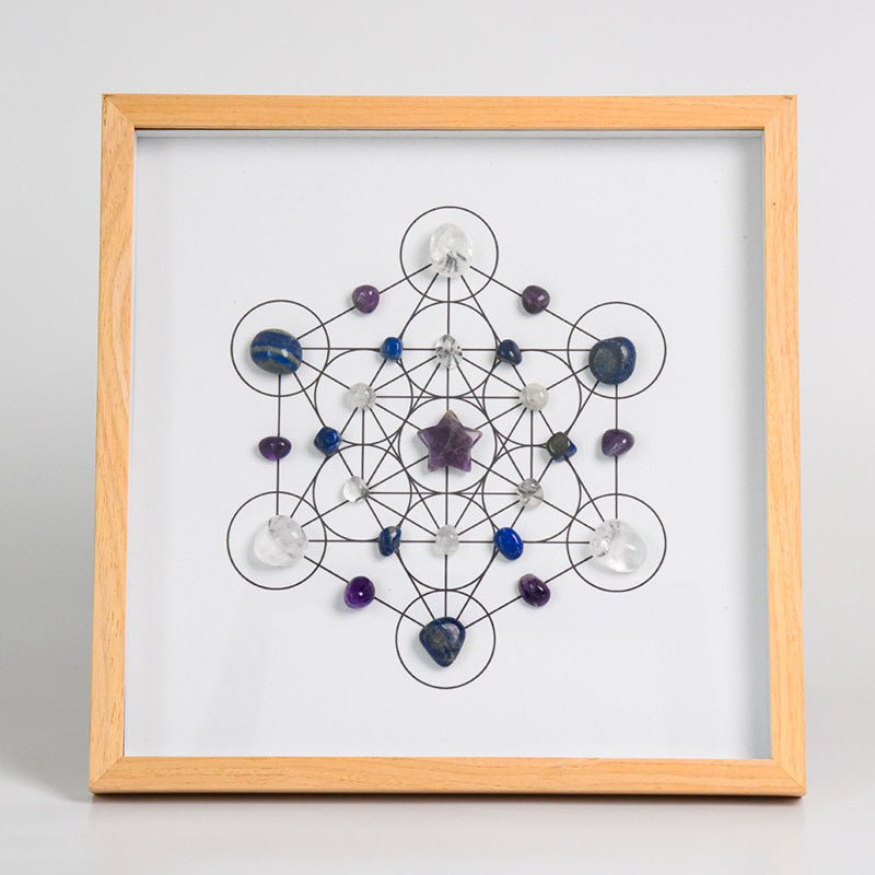 Sheehas Energy Healing Crystal Array Photo Frame - Array Protection (12.6"* 12.6") - 我的商店 -
