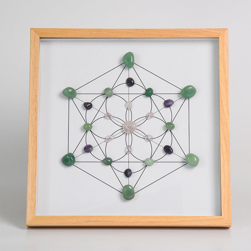 Sheehas Energy Healing Crystal Array Photo Frame - Array Protection (12.6"* 12.6") - 我的商店 -