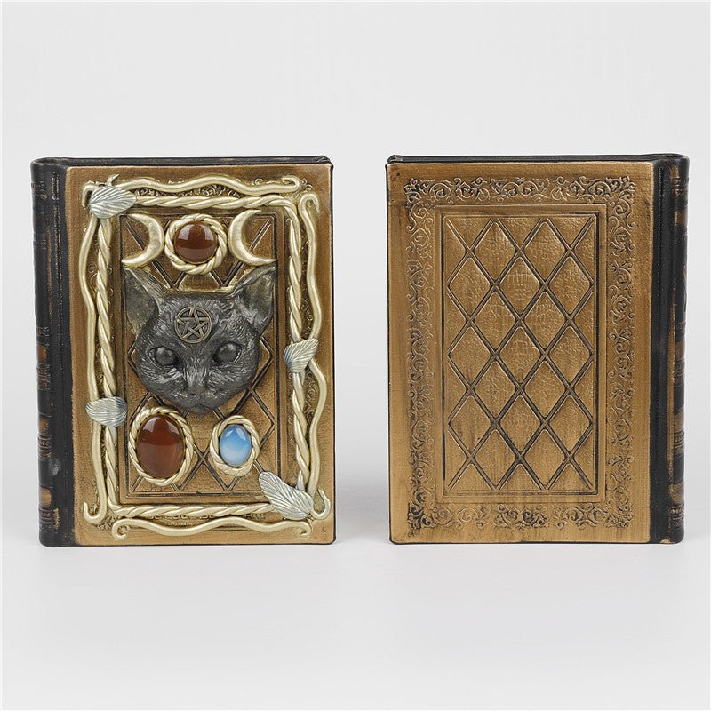 Sheehas Feng Shui Nether Cat Pentagram Crystal Notebook 6.9"*5.3"*1.5" - 我的商店 - Artwork in Decor