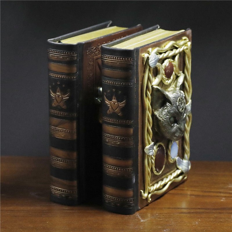 Sheehas Feng Shui Nether Cat Pentagram Crystal Notebook 6.9"*5.3"*1.5" - 我的商店 - Artwork in Decor