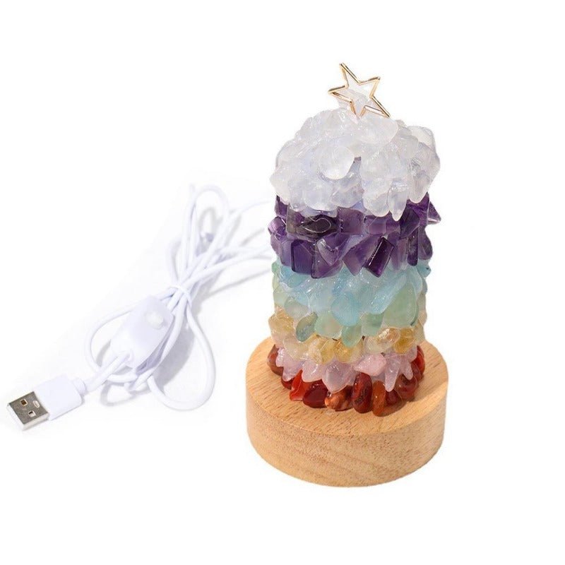 Sheehas Feng Shui Seven - Color Crystal Splicing Energy Night Light - 我的商店 -