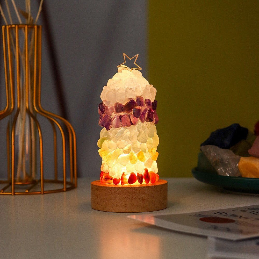 Sheehas Feng Shui Seven - Color Crystal Splicing Energy Night Light - 我的商店 -