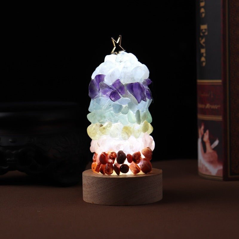 Sheehas Feng Shui Seven - Color Crystal Splicing Energy Night Light - 我的商店 -