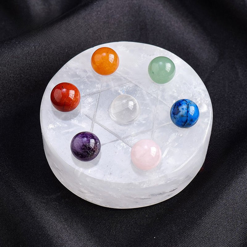 Sheehas Feng Shui Seven - Star Natural Crystal Array Energy Plate - 我的商店 -