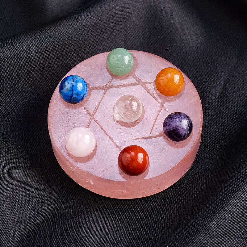 Sheehas Feng Shui Seven - Star Natural Crystal Array Energy Plate - 我的商店 -