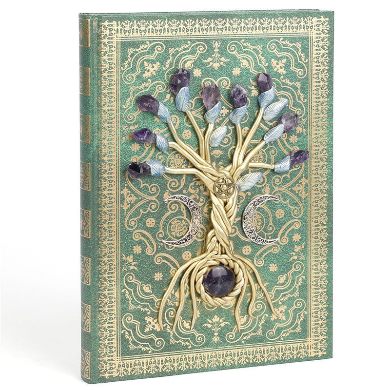 Sheehas Feng Shui Tree of Life Natural Crystal Magic Notebook 10"7.5"*0.8" - 我的商店 - Artwork in Decor