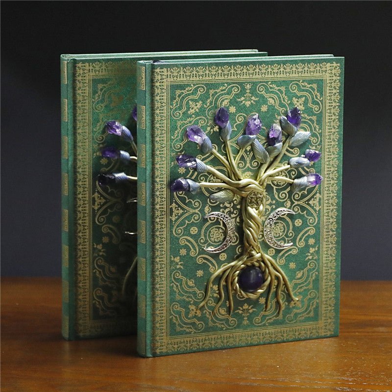 Sheehas Feng Shui Tree of Life Natural Crystal Magic Notebook 10"7.5"*0.8" - 我的商店 - Artwork in Decor