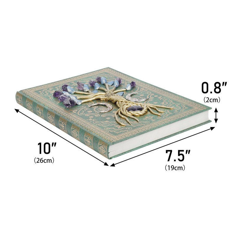 Sheehas Feng Shui Tree of Life Natural Crystal Magic Notebook 10"7.5"*0.8" - 我的商店 - Artwork in Decor