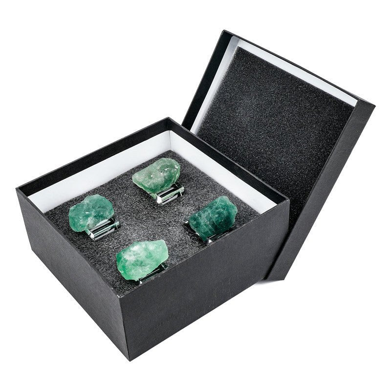 Sheehas Green Fluorite Napkin Rings (4 pcs) - 我的商店 - tablecloth clip