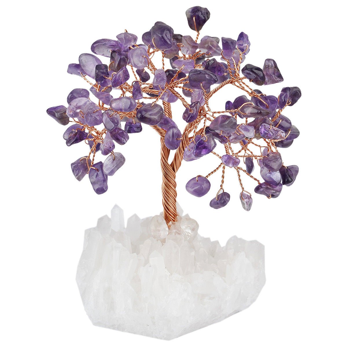 Sheehas Sacred Tree of Life with Natural Clear Quartz Cluster Base - 我的商店 -