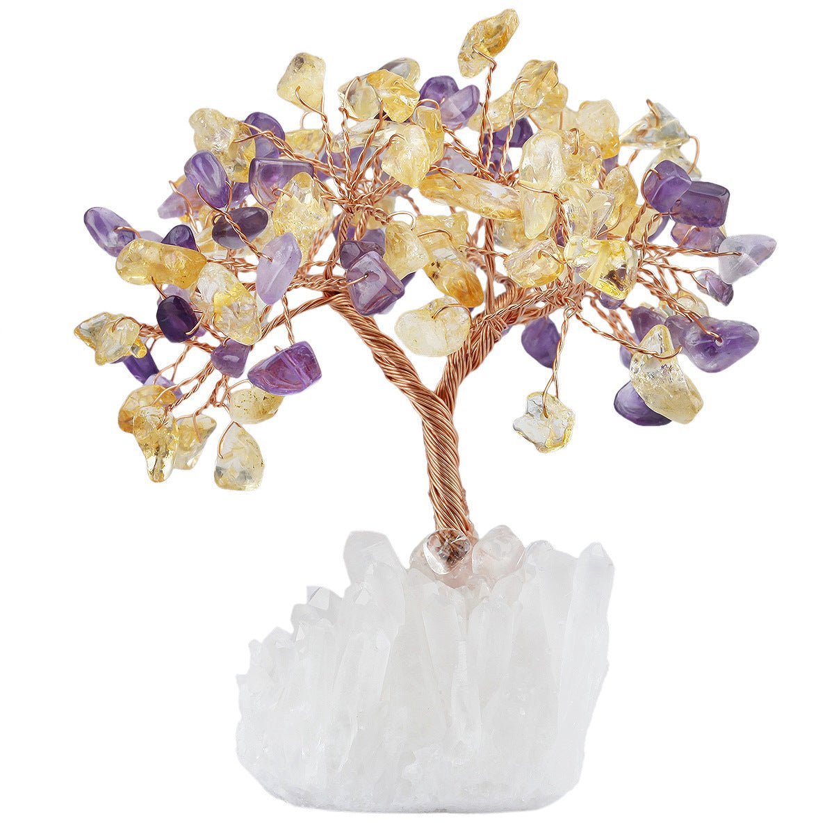 Sheehas Sacred Tree of Life with Natural Clear Quartz Cluster Base - 我的商店 -