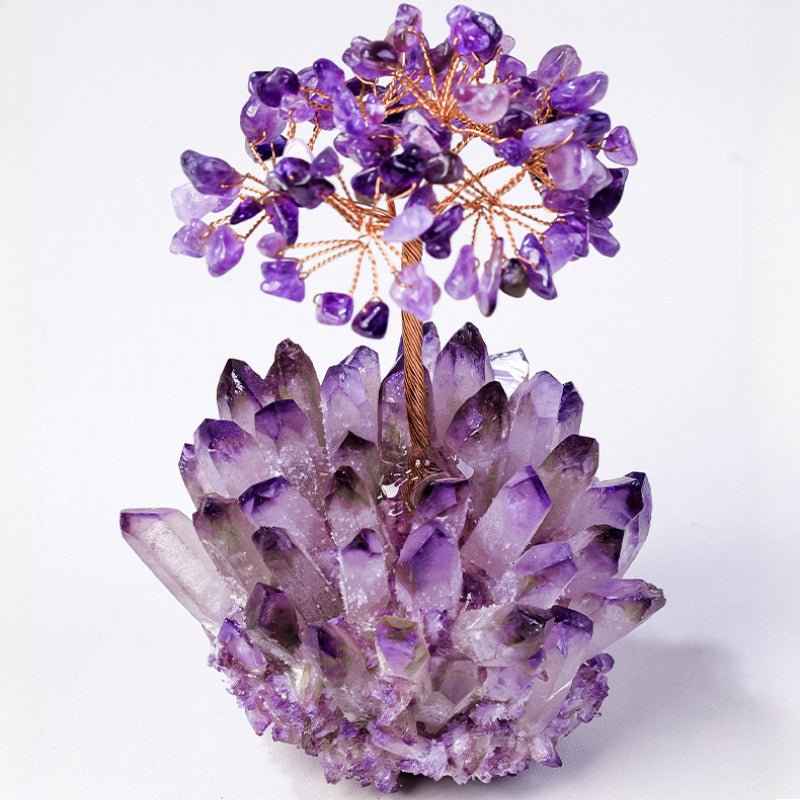 Sheehas Spiritual Awakening - Natural Amethyst Cluster Tree of Life - 我的商店 -