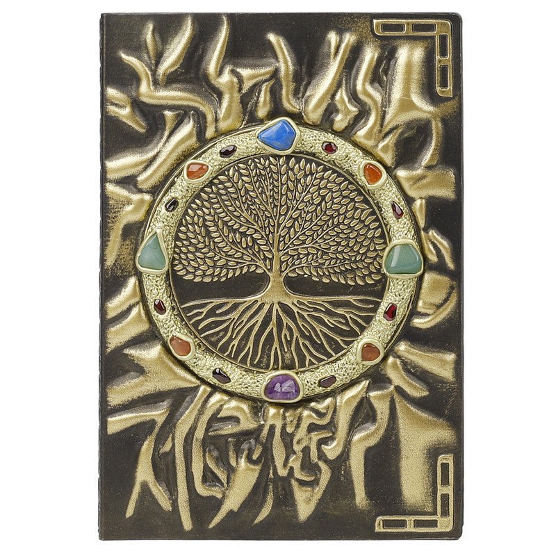 Sheehas Tree of Life Chakra Crystal Magic Notebook 8.2"*5.7"*0.7" - 我的商店 - Notebooks & Notepads