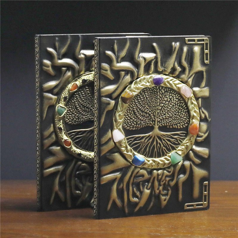 Sheehas Tree of Life Chakra Crystal Magic Notebook 8.2"*5.7"*0.7" - 我的商店 - Notebooks & Notepads