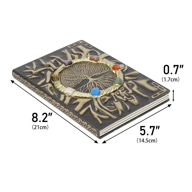 Sheehas Tree of Life Chakra Crystal Magic Notebook 8.2"*5.7"*0.7" - 我的商店 - Notebooks & Notepads
