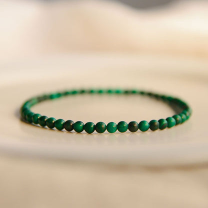 Sheehas Feng Shui Natural Malachite Spiritual Sensing and Healing Stackable Bracelet