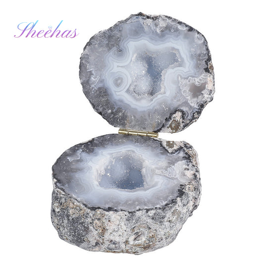 Natural Agate Geode Wealth Bowl - Attract Prosperity