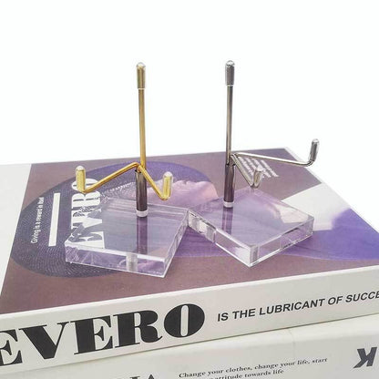 Transparent Crystal Mineral Specimen Display Stand