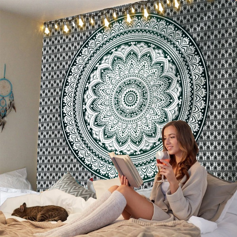 Tapisserie de méditation Zenith Harmony | Lumière sereine et sacrée 