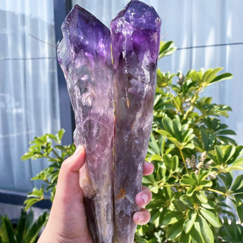 Sceptre en cristal d'améthyste | Sceptre étoile violette : Libérez votre énergie spirituelle et votre puissance intérieure