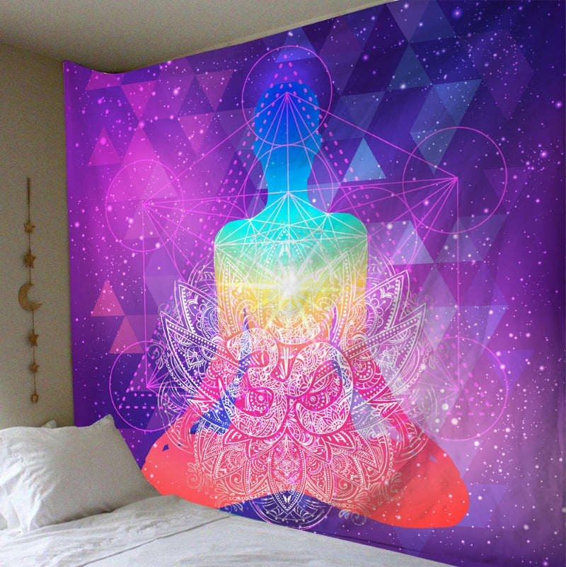 Tapisserie de méditation Zenith Harmony | Lumière sereine et sacrée 