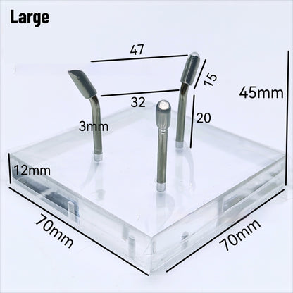 Acrylic Transparent Base for Raw Stone Bracket