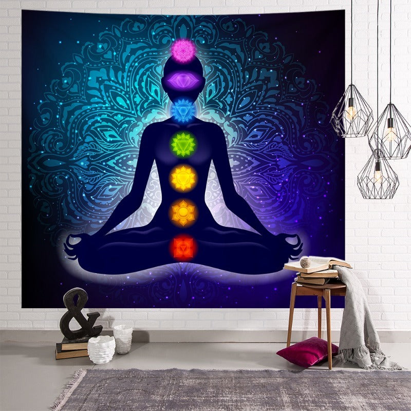 Tapisserie de méditation Zenith Harmony | Lumière sereine et sacrée 
