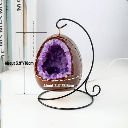 Dinosaur Egg Crystal Raw Stone Night Light