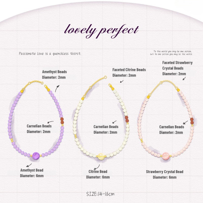 Sheehas Feng Shui Natural Crystal 18K Gold-plated Adjustable Stackable Bracelet: Improve Your Luck