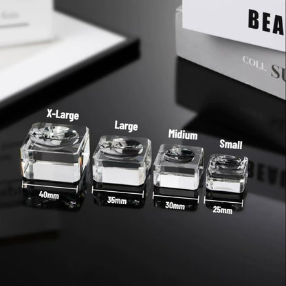 K9-Glass Crystal Ball Square Display Stand