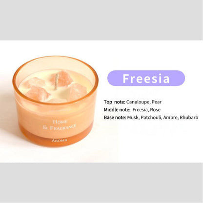 Sheehas Feng Shui Meditation Crystal Scented Candle - Stress Relief